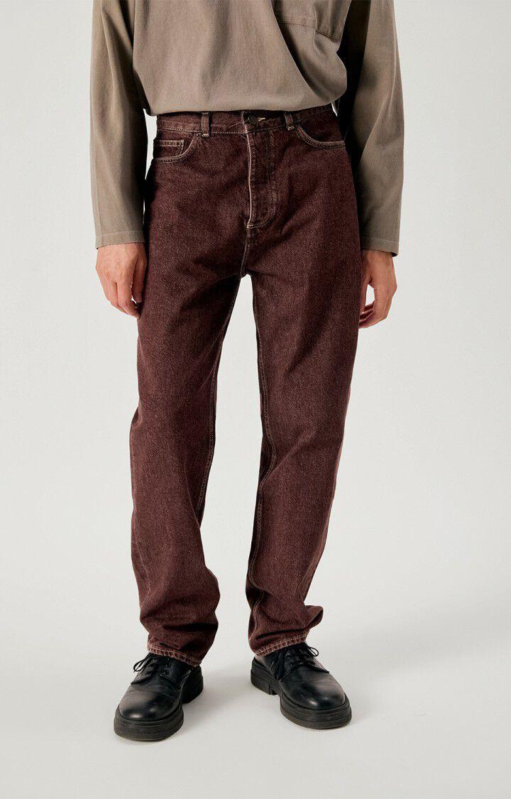 American Vintage Oshow Ballon Stone Raisin Jeans Herren dunkelrot